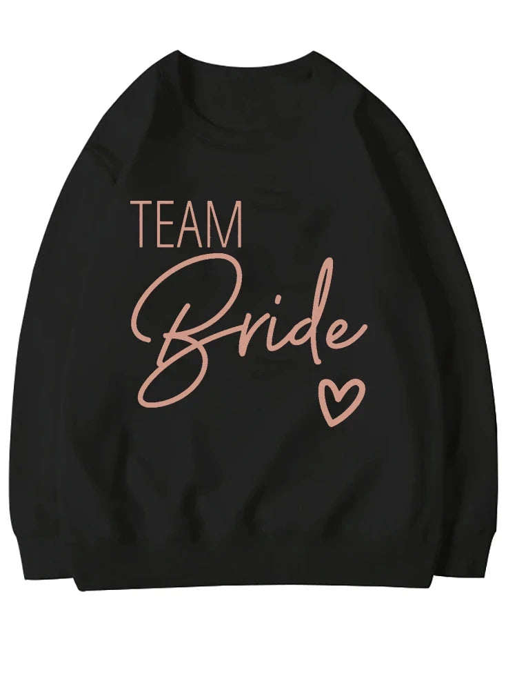 Bride & Team Bride Bridesmaid Sweatshirt Bridesmaid Proposal Maid of Honor Engagement Pullover Bride Sweater Bridesmaid Gifts Good Vibrations
