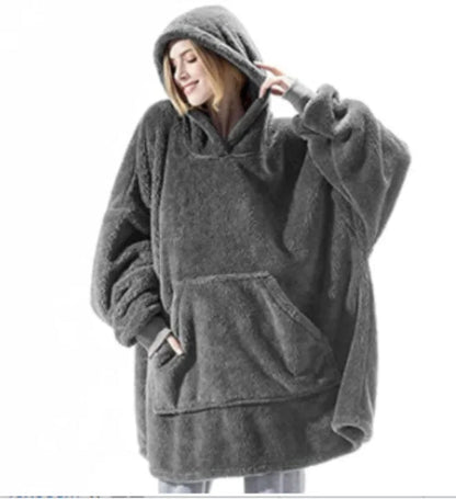 10 Colors Fleece Unisex Loose Hooded Coats Autumn Winter Add Velvet Lover Men And Women Pullover Sweatshirt FYY-9008 Good Vibrations