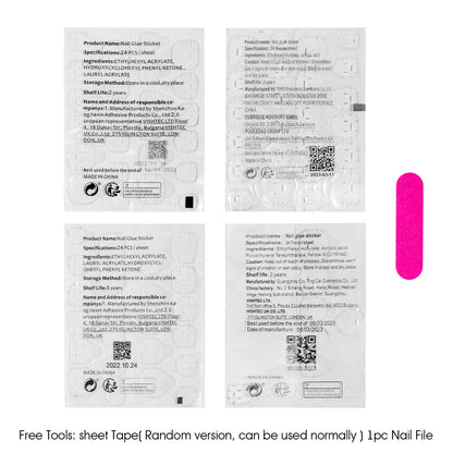 24pcs Halloween Cute Cartoon French Fake Nails Nude Pink Square Press On Nails With Pumpkin Ghost Designs Professional Nail Art Good Vibrations