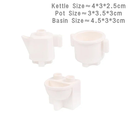 Big Building Blocks Play House Furniture Accessories Indoor Utensil Bed Compatible Large Bricks Assemble Toys Children Kids Gift Good Vibrations