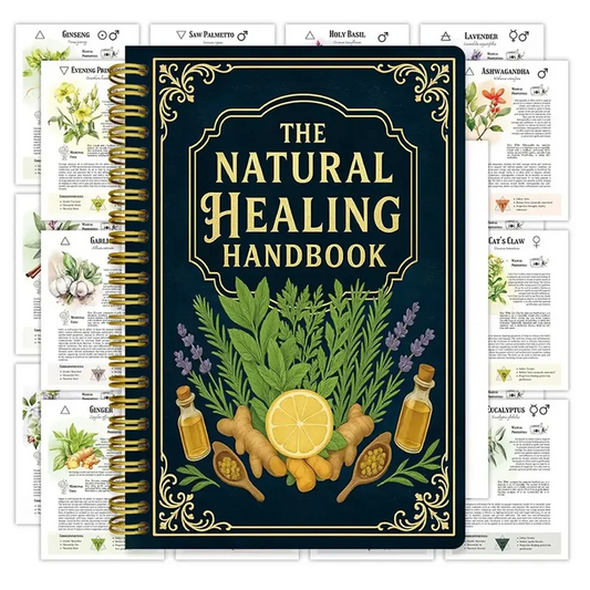 Herbal Remedies Guide Spiral Bound Natural Healing Handbook with Recipes for Heart Blood Sugar Focus Good Vibrations