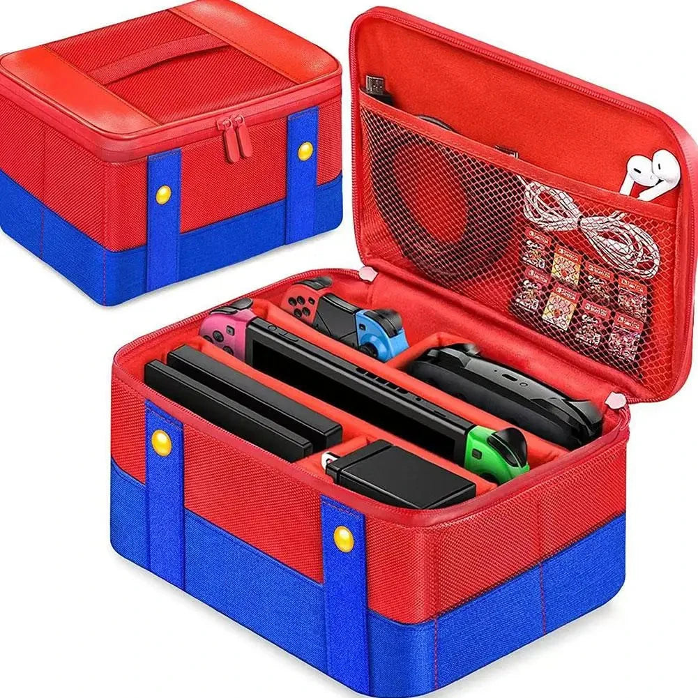 For Switch 2 Large Capacity Storage Bag Waterproof Shockproof Dustproof Portable Game Style Game Console Handbag For Switch2 Good Vibrations