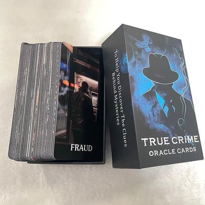 12x7cm True Crime Oracle Deck 80-cards, Divination Taro in Box Card Games Good Vibrations