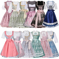 Halloween Carnival Cosplay Costume German Oktoberfest Maid Dress Woman Bavarian Traditional Embroidery Outfits Performance Girl Good Vibrations