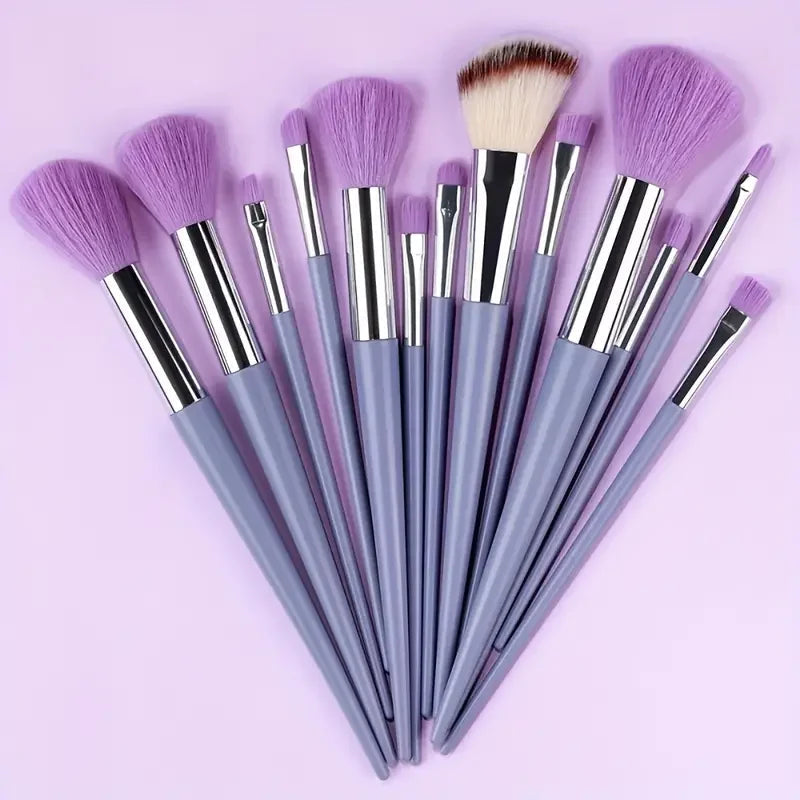 NEW13PCS Makeup Brush Set Eye Shadow Highlighter Concealer Brush Blush Loose Powder Brush Blending Soft Fluffy Women Beauty Tool Good Vibrations