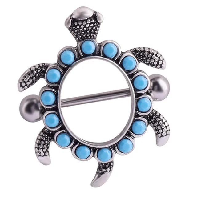 Straight Rod Snake Wing Nipple rings Breast Ring Heart Shaped Adjustable Nipple Piercing Human Jewelry Good Vibrations