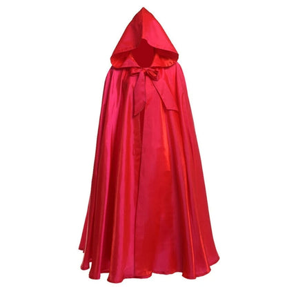 Halloween Party Costume Women Men Adult Long Robe Hooded Cloak Witchcraft Christmas Holiday Solid Color Medieval Cape Good Vibrations