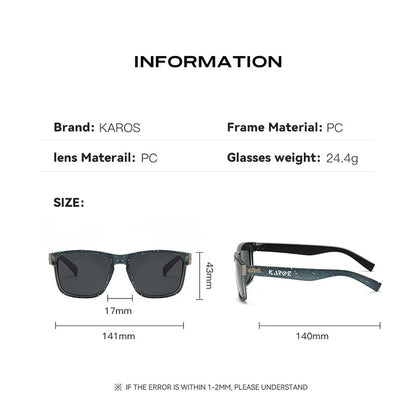 Karos Polarized Women Fashion Sunglasses Luxury Designer Men Sun Glasses Sports UV400 Eyewear Good Vibrations