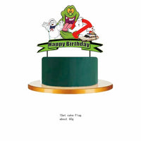 Ghostbuster Balloon Cake Topper Birthday Party Decorations Disposable Tableware Cups Plates Banners Baby Shower Supplies Toy Good Vibrations