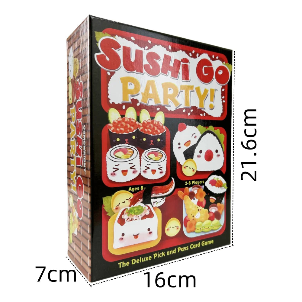 Sushi Go Party Family Gathering Game Card,Fun Card Game,Party Board Deck Good Vibrations