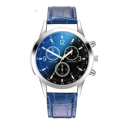 New Men Watches Luxury Band Round Watch Fashion Blu-ray Roman Watch for Man Relojes Para Hombre שעון ספורט Часы Мужские Наручные Good Vibrations