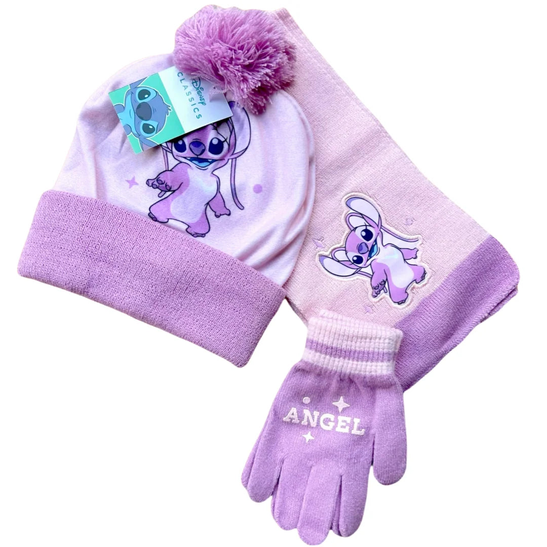 New Autumn Winter Children Hat Pinstripe Stitch Cartoon Scarf Hat Glove Warm knitted hat Boy Girl Cap Child Christmas Hat Good Vibrations
