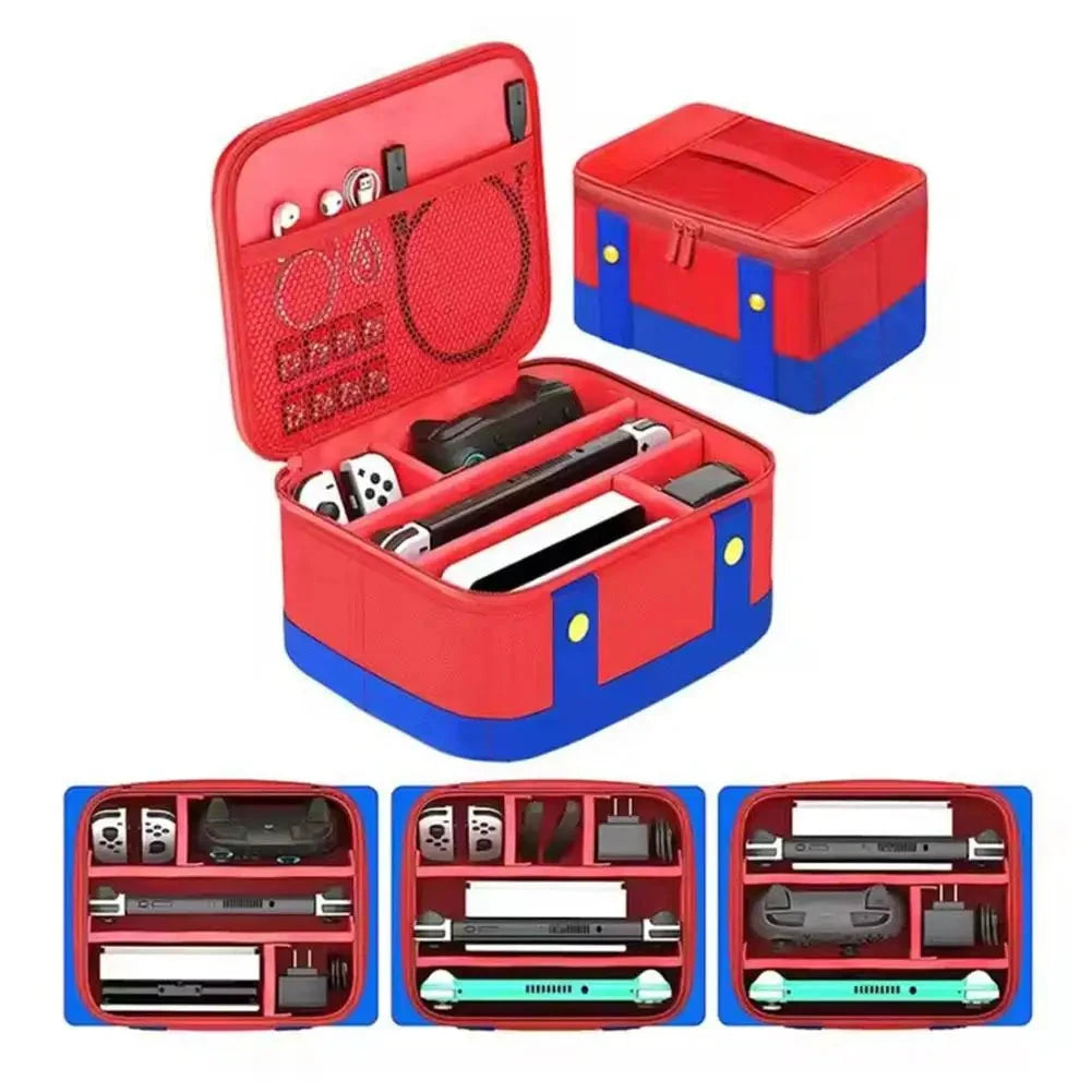 For Switch 2 Large Capacity Storage Bag Waterproof Shockproof Dustproof Portable Game Style Game Console Handbag For Switch2 Good Vibrations