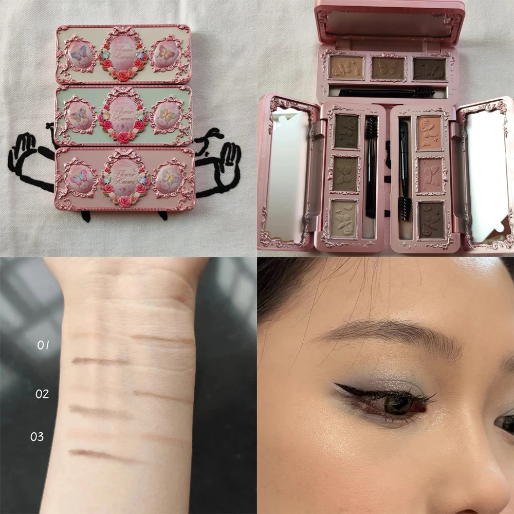 Flower Knows Full Face Makeup Palette Set - Blush Lip Lacquer Eyebrow - Long Lasting Waterproof Professional Beauty Products Good Vibrations