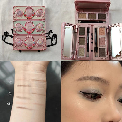 Flower Knows Full Face Makeup Palette Set - Blush Lip Lacquer Eyebrow - Long Lasting Waterproof Professional Beauty Products Good Vibrations