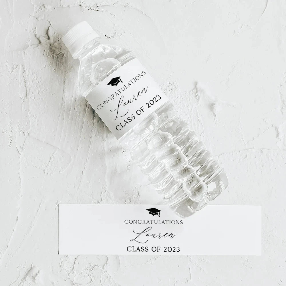 Personalized Wedding Water Bottle Label Birthday Party Thank You Water Bottle Sticker Bridal Shower Welcome Gift Wedding Decor Good Vibrations