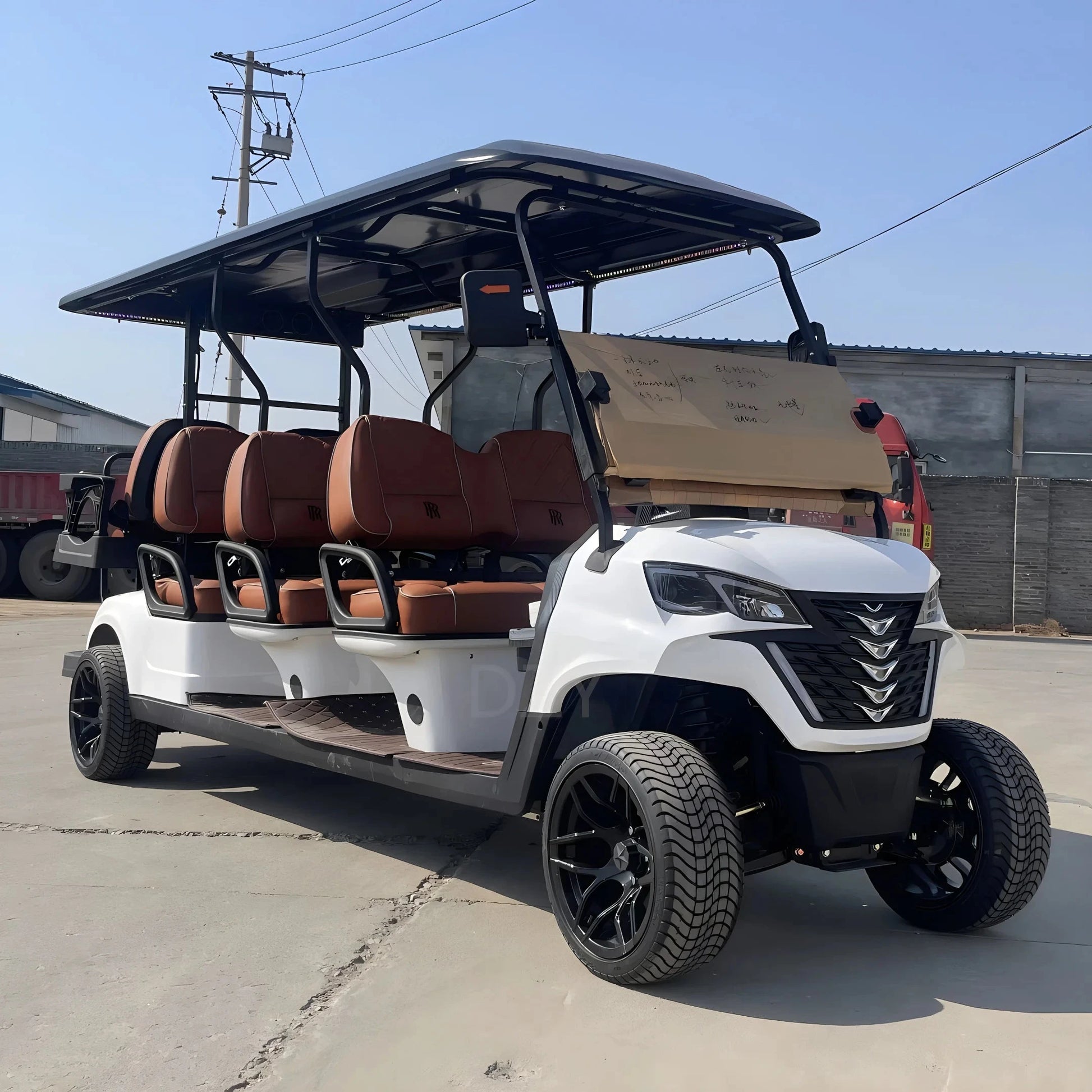 Factory ODM high-end 4-seater electric golf cart, amusement park reception vehicle, electric stroller, beach buggy Good Vibrations