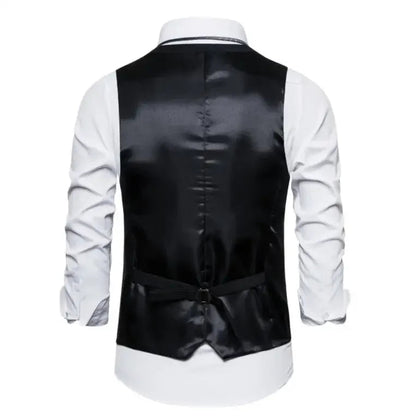 Blue Suit Vest, Men's Business Sleeveless Vests Jacket, Asian size S-6XL, Wedding Party Waistcoat, Red Purple Black Gray Good Vibrations