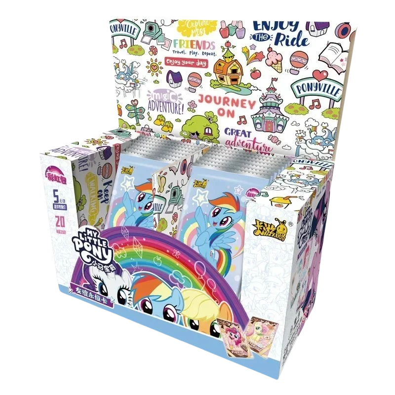 KAYOU Genuine New My Little Pony Friendship Eternal Star Bag 2 Rhythm Moon AR Gilded Decoration OR Collection Card Gift Good Vibrations