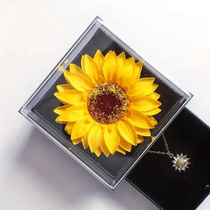 Sunflower Necklace Gift Box, Mother's Day, Nurses' Day, Thanksgiving, Christmas, fall gifts, anniversaries, graduation gifts Good Vibrations