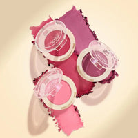 1PC Monochrome Blush Palette, Low Saturation Powder, Matte Effect, Pink/red, Long-lasting, Suitable for Date and Daily Needs Good Vibrations