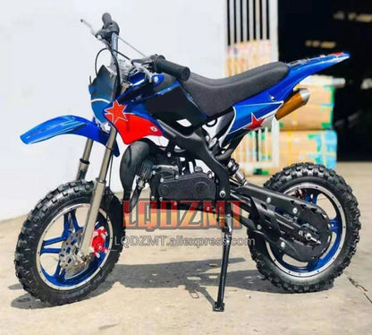 49CC 50CC 4-Stroke ATV OFF-road Gasoline Motorcycle Racing MOTO Dirt Bike Motorbike For Adult Children Boy Girl Child Men Women Good Vibrations