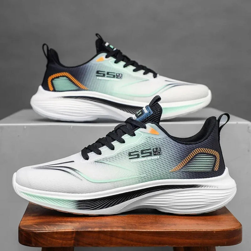 Men's tennis shoes, casual sneakers, breathable mesh shoes, lightweight neutral style, sports training shoes, men's shoes Good Vibrations