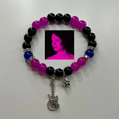 2Pcs/set Fashion Couple Beads Bracelet Tv Girl Matching Bracelets Who Really Cares Album Inspired Bracelets Friends Jewelry Gift Good Vibrations