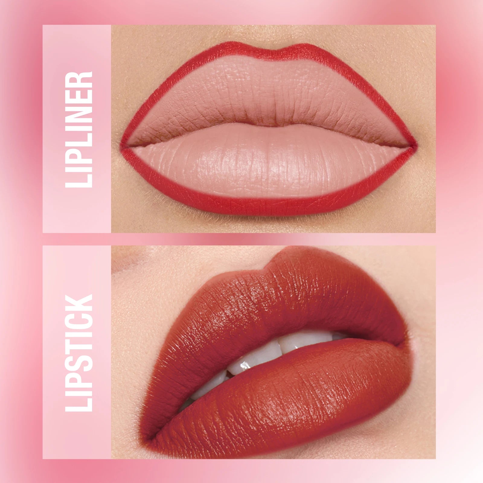 Integrated waterproof lipliner+lipstick lipstick lipstick set,no smudge,no fade,no cup,durable,easy to create a perfect makeup! Good Vibrations