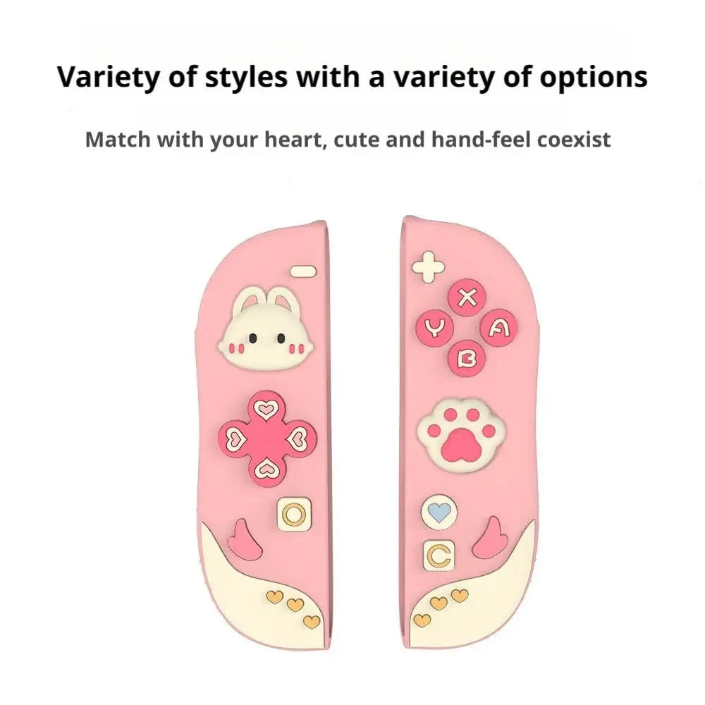 Game Console Protective Case Cute Silicone Case for Switch 2 Anti-shock Hard Case Bag Split Protective Cover Rocker Cap Good Vibrations