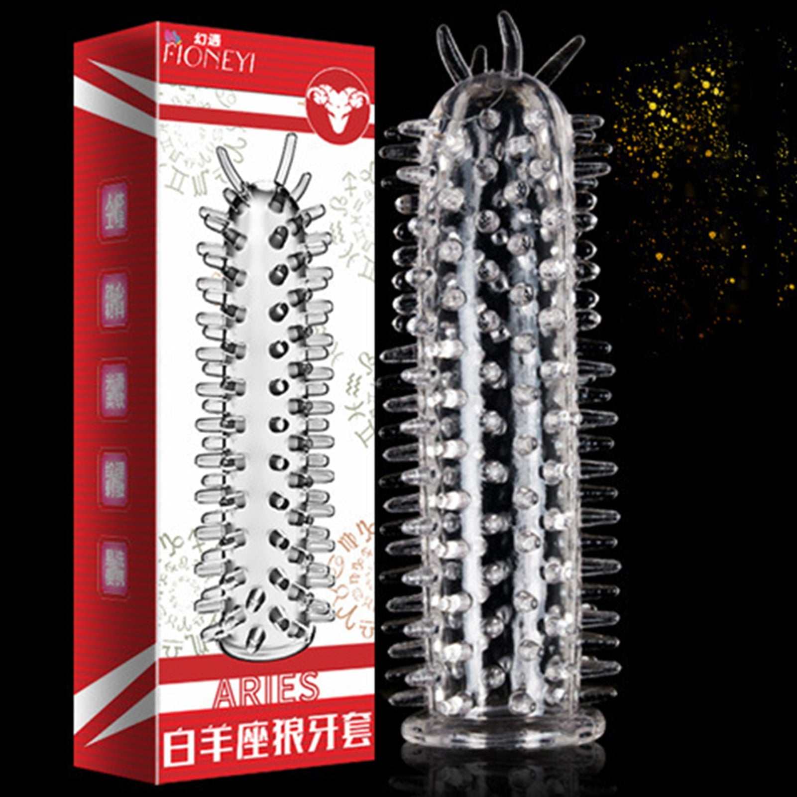 Particles Condoms Reusable Sex Toys High Sensitivity Sleeves