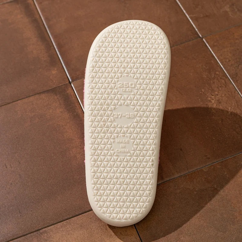 Halloween Slippers Women's Winter Pink Cute Ghost Indoor Cartoon Comfort Home Bedroom Soft Causal Flat Plush Shoes for Gift Good Vibrations