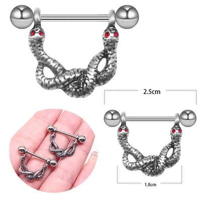 Gothic Nipple Rings Spider Skull Nipple Piercing Jewelry Halloween Body Jewelry Good Vibrations Adult Super Store