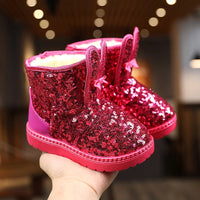 New Winter Children's Girls Snow Boots Cute Baby Girls Boots Thick Anti-proof Warm Fashion Ankle Furry Outdoor Kids Snow Boots Good Vibrations
