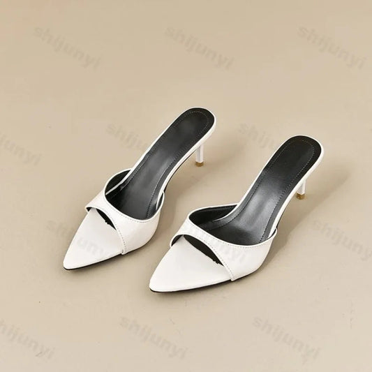 Women's High Heels Summer Slippers Women Sandals Fashion Classic Pointy Open Toe Stiletto Heels Sexy 2025 High-heeled Slippers Good Vibrations