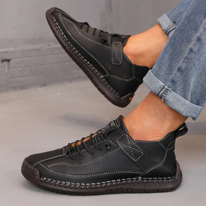 Boots Mid Top for Women British Style Retro Anti Slip Workwear Shoes Handmade Leather Loafers Casual Soft Soled Women Nude Boots Good Vibrations