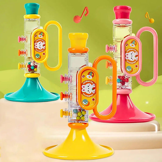 Children's trumpet toy, blowing music, playing instruments, harmonica, whistle, male and female toys Good Vibrations