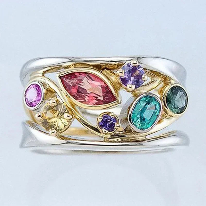 2026 Aesthetic Enamel Flower Finger Ring for Women Wedding Party New 2026  Silver Color Luxury Cubic Zirconia Jewelry Gift Good Vibrations
