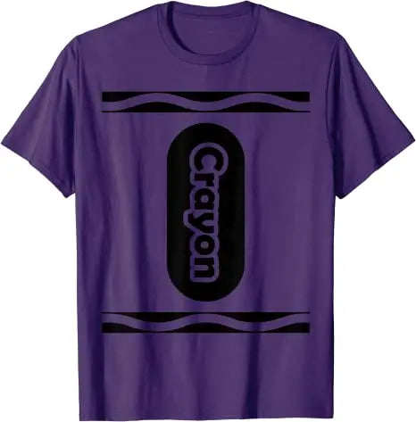 Pick Any Color Crayon Box Halloween Costume Couple & Group T-Shirt Gifts Letters Printed Graphic Tee Tops Basic Cotton Outfits Good Vibrations