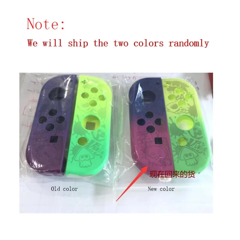 Cartoon pattern Front Back with Middle Frame Shell Housing Case Plastic Cover For Nintend Switch NS NXJoy-Con JoyCon Controller Good Vibrations