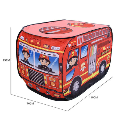 Children's Car  Tent House Fire Truck  Indoor And Outdoor Game House With Sunroof  Toys Good Vibrations