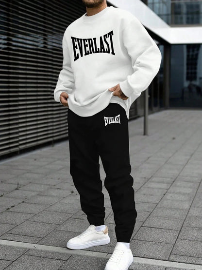 Jogging Mens Tracksuit Print Sweatshirt Sweatpants Casual Sports  Tops Pants Fall comfort HipHop Sportswear Clothing tracksuit Good Vibrations