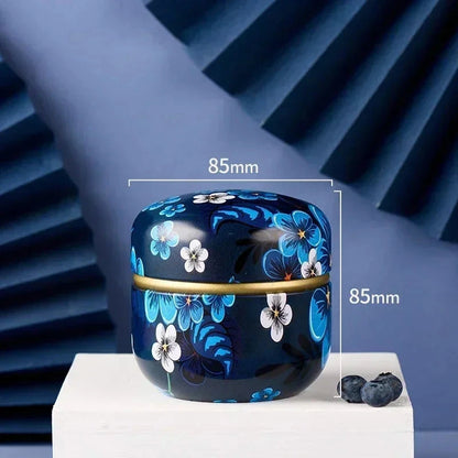 Tea Caddy Tea Box Containers Candle Cans Coffee Candy Snacks Small Tin Mini Portable Storage Boxes Sealed Jars Packaging Teaware Good Vibrations