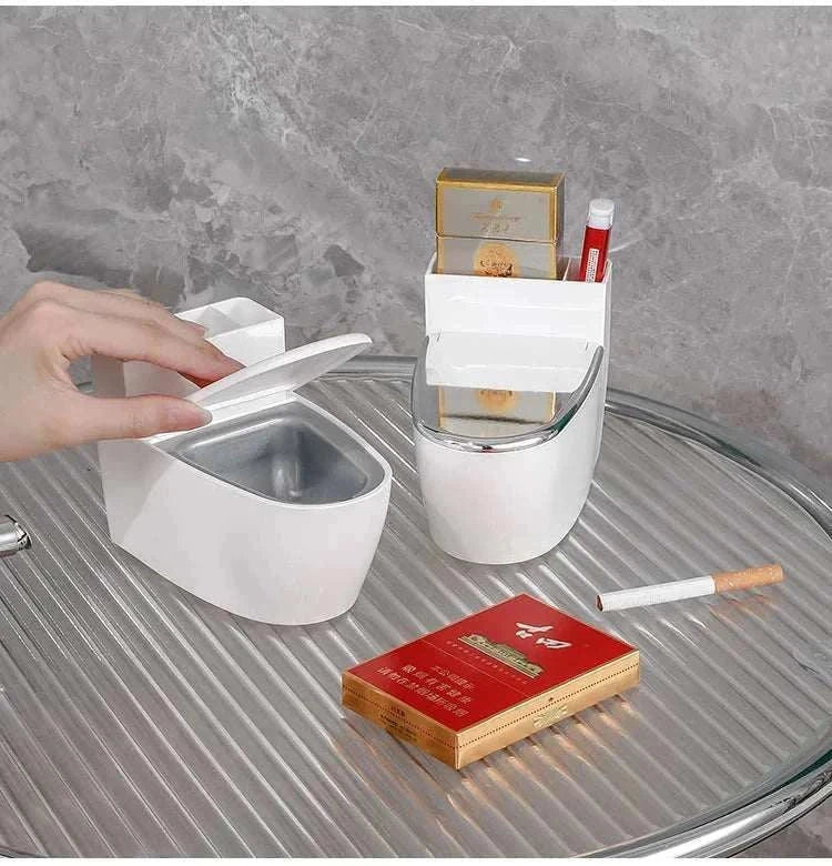 Creative Toilet Ashtray Home Bathroom Storage Cigarette Case with Lid Wall-mounted Plastic Ashtray Suitable for Home Office Use Good Vibrations Adult Super Store