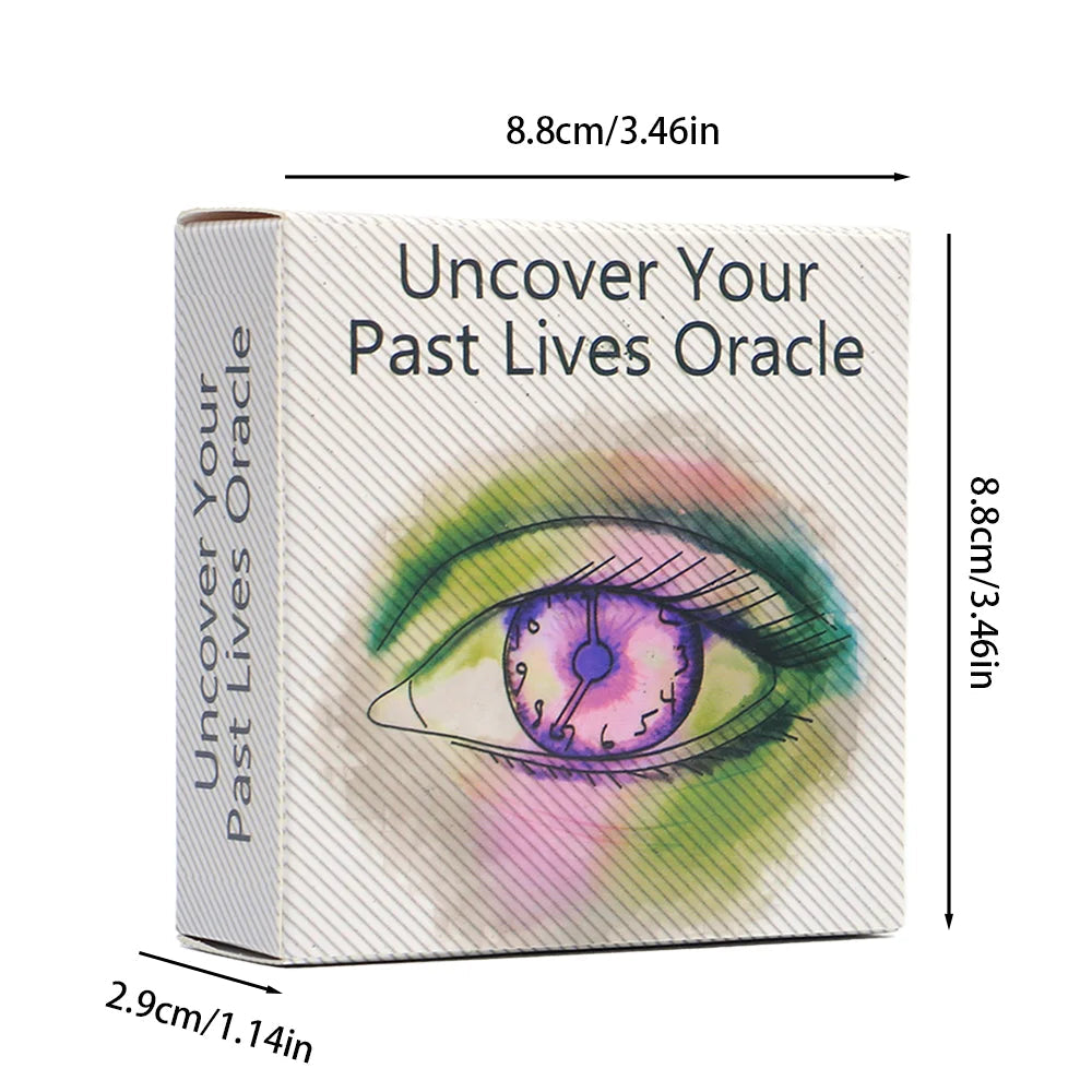 87 PCs  Uncover Your Past Lives Oracle Cards Round Tarot Deck Divination Tool for Spiritual Enlightenment and Board Game Good Vibrations