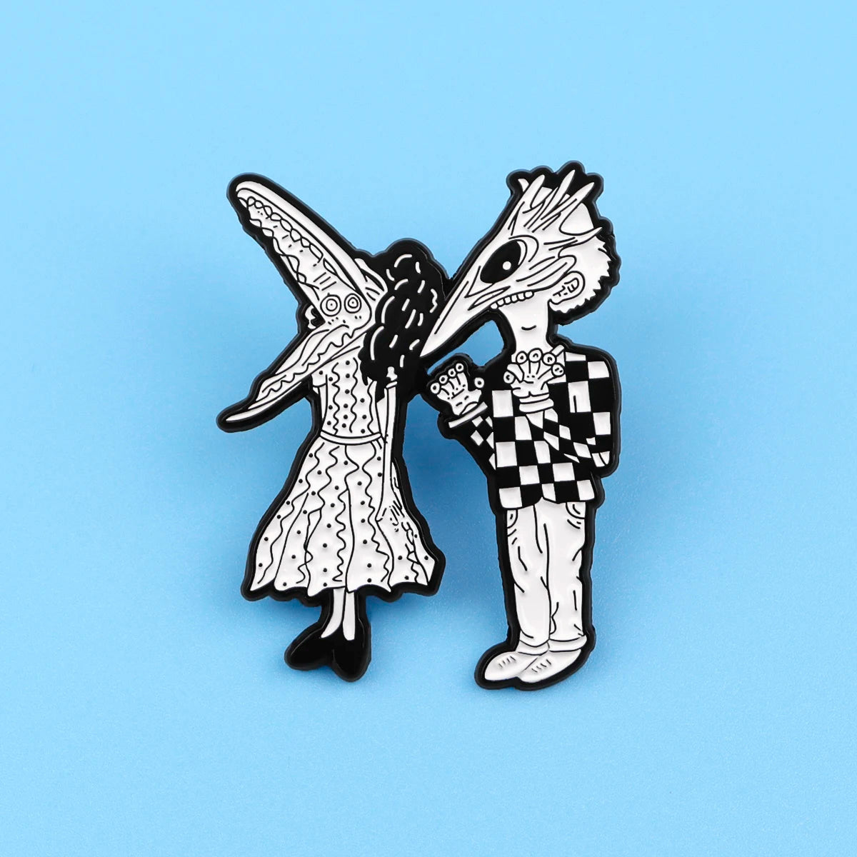 Halloween Accessories Horror Series Enamel Pin Men Women Lapel Pins for Backpack Iron Badges Brooch for Clothes Holiday Gifts Good Vibrations