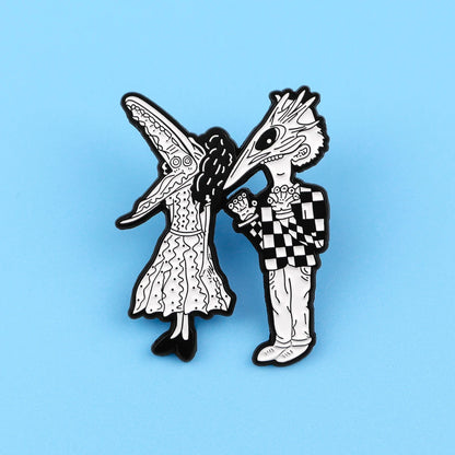 Halloween Accessories Horror Series Enamel Pin Men Women Lapel Pins for Backpack Iron Badges Brooch for Clothes Holiday Gifts Good Vibrations