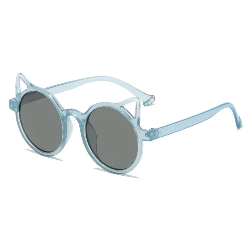 Girls Boys Cute Animal Cartoon Ears Sunglasses Outdoor Sun Protection Children Lovely Vintage Sunglasses Protection Classic Kids Good Vibrations