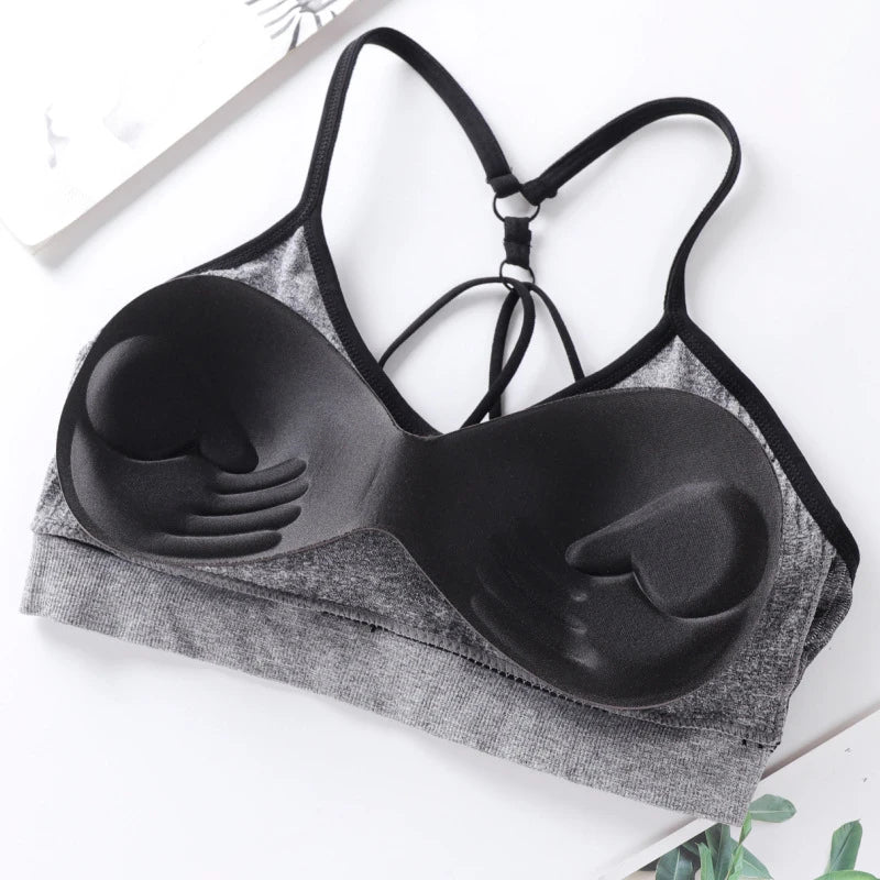 Women's Underwear Set Letter Sports Bra Seamless Female Underwear Comfort No Steel Ring Suit Solid Color Underwear Good Vibrations