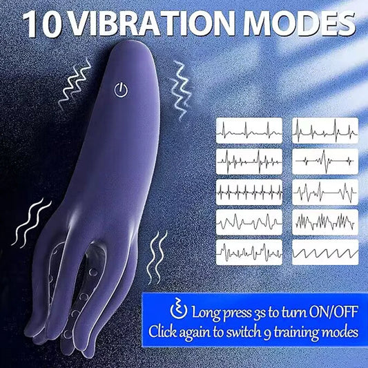 Glans Trainer Penis Delay Trainer G Spot Masturbator Soft Fingertip Prolong Endurance Massage Vibrator Erotic Toys Masturbator
